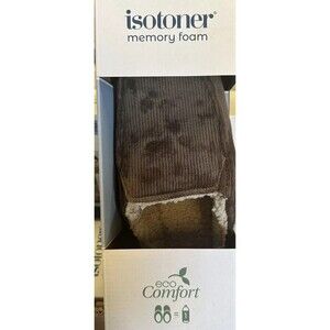 Isotoner Men's Memory Foam Cushioned Hoodback Eco Comfort Slippers 2X, XXL